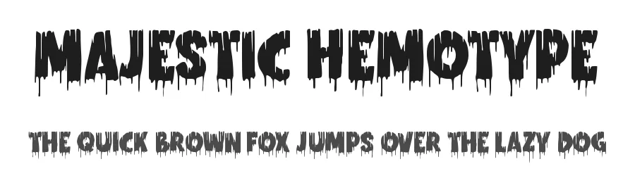 Majestic Hemotype by Horror Font — Decorative Font