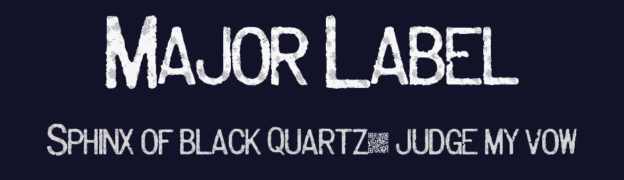 Major Label by Xerographer Fonts — Decorative Font — thumbnail 2