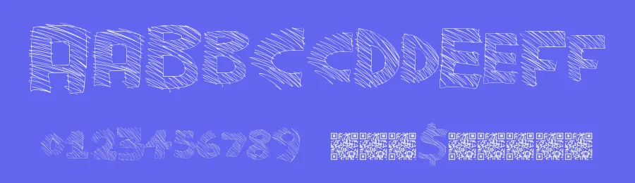 Major Sketchy by Xerographer Fonts — Decorative Font — thumbnail 3