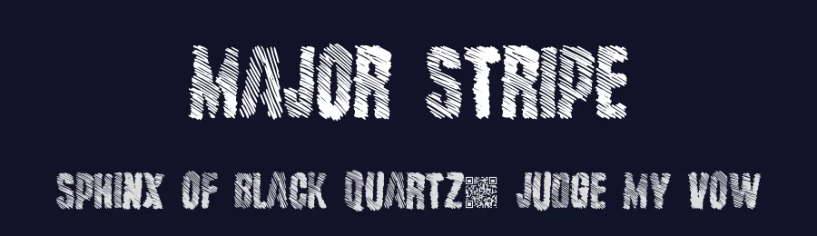Major Stripe by Xerographer Fonts — Decorative Font — thumbnail 2