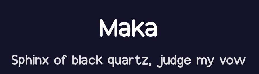 Maka by Faqih Fawaji — Sans Serif Font — thumbnail 2