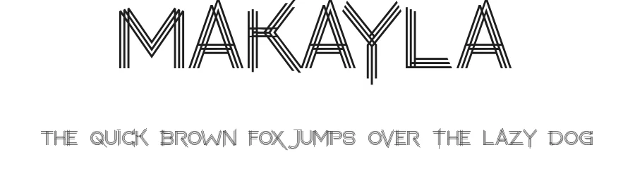 Makayla by dondon nillo — Decorative Font