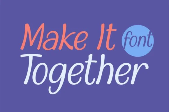 Make It Together Font by Hendrik (7NTypes) — Script Handwritten Font