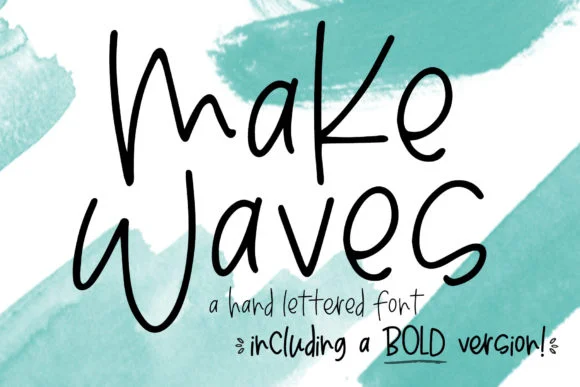 Make Waves Font by dansiedesign — Script Handwritten Font
