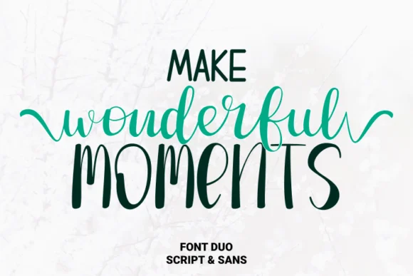 Make Wonderful Moments Font by Rvandtype — Serif Font
