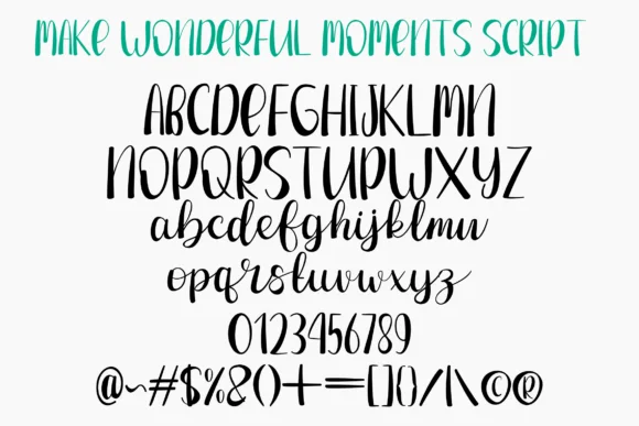 Make Wonderful Moments Font by Rvandtype — Serif Font — thumbnail 6