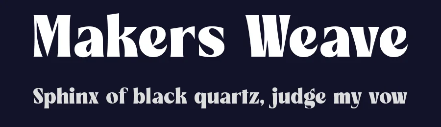 Makers Weave by Timelesstype Studio — Sans Serif Font — thumbnail 2