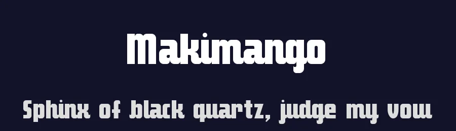 Makimango by fuelfonts type foundry — Decorative Font — thumbnail 2