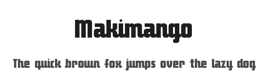 Makimango by fuelfonts type foundry — Decorative Font