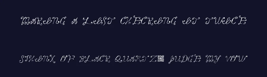 Making a List Checking it Twice by JLH Fonts — Decorative Font — thumbnail 2