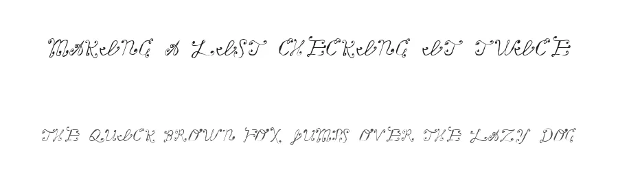 Making a List Checking it Twice by JLH Fonts — Decorative Font