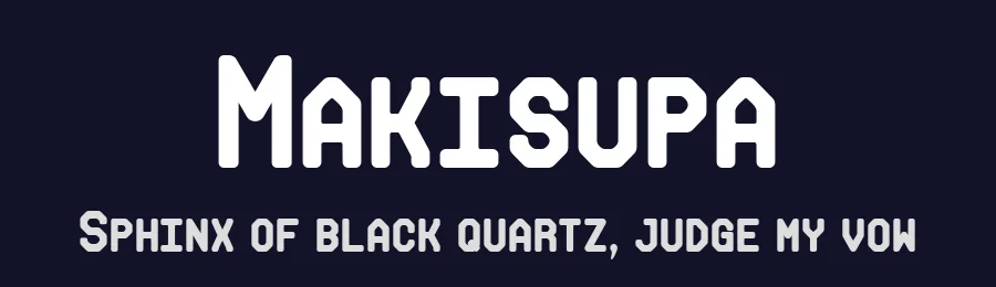 Makisupa by GreyWolf Webworks — Sans Serif Font — thumbnail 2