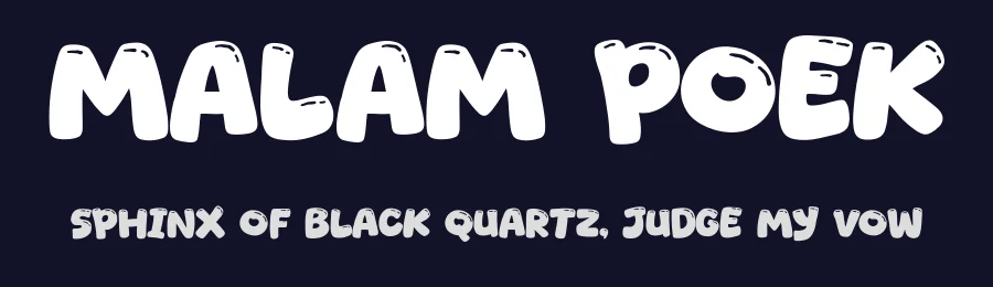 Malam Poek by Khurasan — Decorative Font — thumbnail 2