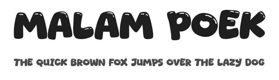 Malam Poek by Khurasan — Decorative Font