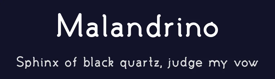 Malandrino by Andrea Cerboneschi — Sans Serif Font — thumbnail 2