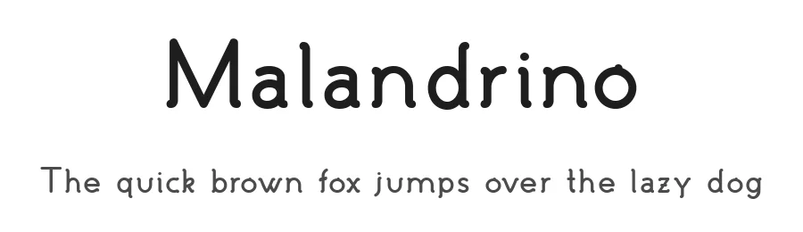 Malandrino by Andrea Cerboneschi — Sans Serif Font