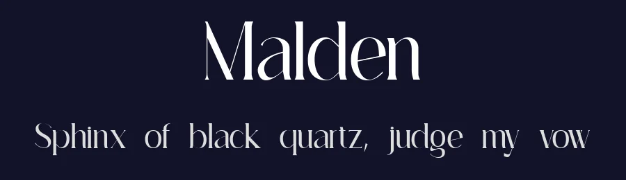 Malden by Muksal Creative — Sans Serif Font — thumbnail 2