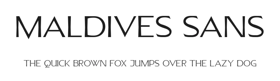 Maldives Sans