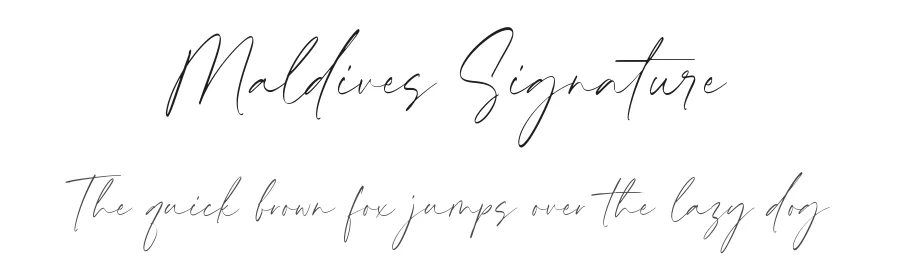 Maldives Signature