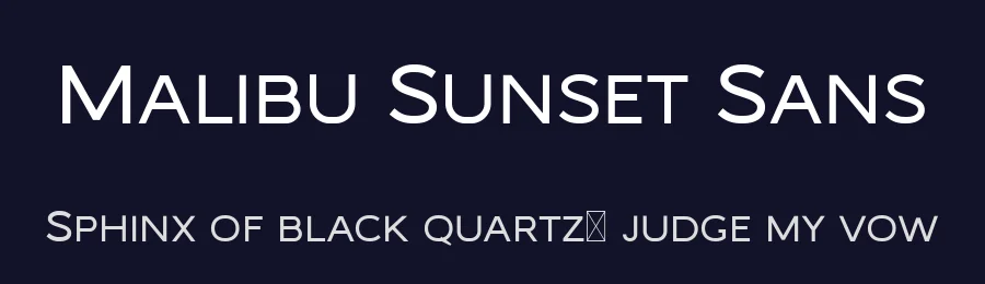 Malibu Sunset Sans by Craft Supply Co. — Sans Serif Font — thumbnail 2