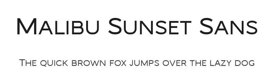 Malibu Sunset Sans by Craft Supply Co. — Sans Serif Font