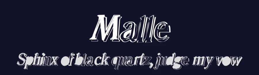 Malle by loosydesign — Decorative Font — thumbnail 2