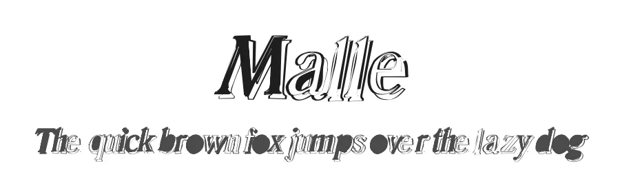 Malle by loosydesign — Decorative Font
