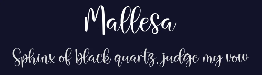 Mallesa by Gilar Studio — Script Handwritten Font — thumbnail 2