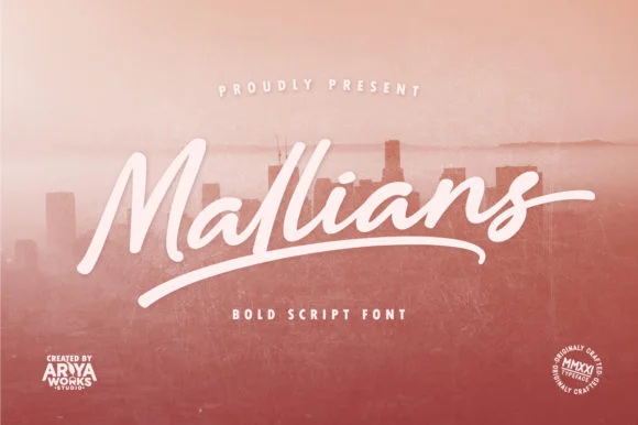 Mallians Font by Ariya Works Studio — Script Handwritten Font