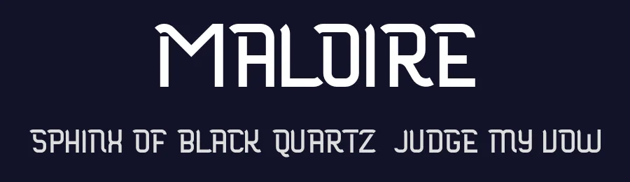 Maloire by skomii — Decorative Font — thumbnail 2