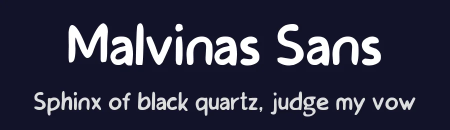 Malvinas Sans by Nico Muslib — Decorative Font — thumbnail 2