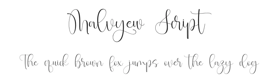 Malvyew Script