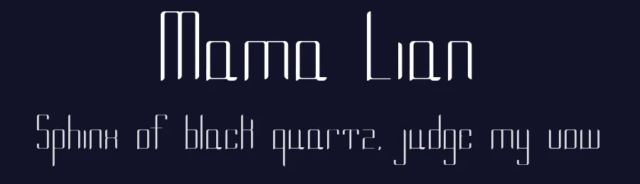 Mama Lian by Faqih Fawaji — Decorative Font — thumbnail 2