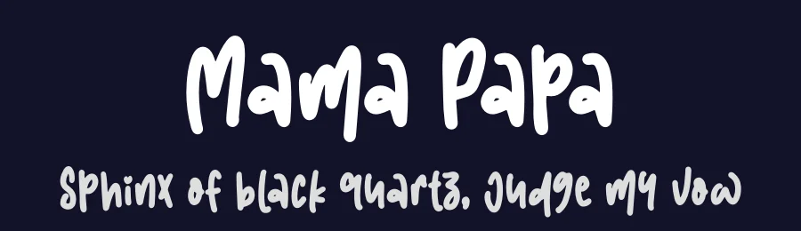 Mama Papa by NJ Studio — Script Handwritten Font — thumbnail 2