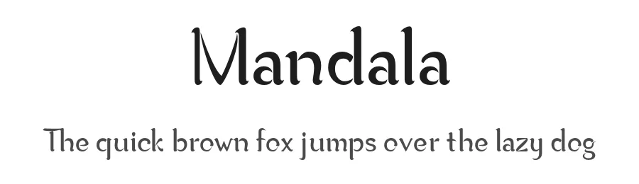 Mandala by Mario Mora — Decorative Font