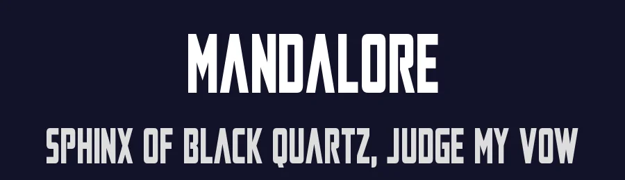 Mandalore by Iconian Fonts — Display Font — thumbnail 2