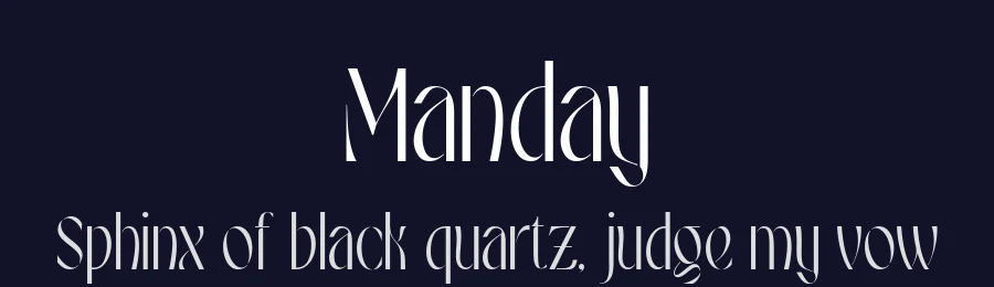 Manday by Alit Design — Decorative Font — thumbnail 2