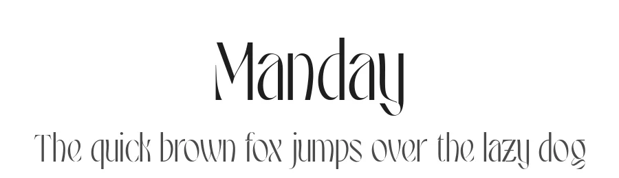 Manday by Alit Design โ Decorative Font