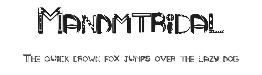 Mandmtribal by MIke Vincent β Decorative Font