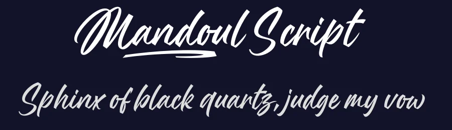 Mandoul Script by Måns Grebäck — Script Handwritten Font — thumbnail 2