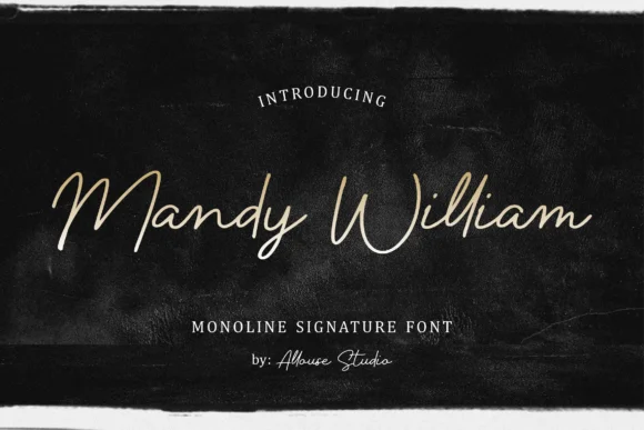 Mandy William Font by allouse.studio — Script Handwritten Font