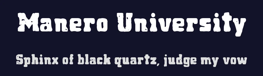 Manero University by Woodcutter — Decorative Font — thumbnail 2