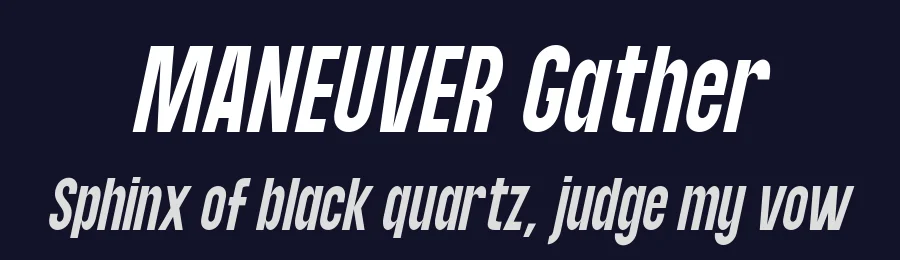 Maneuver Gather by Fikryal studio — Sans Serif Font — thumbnail 2
