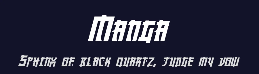 Manga by Pixel Sagas — Decorative Font — thumbnail 2