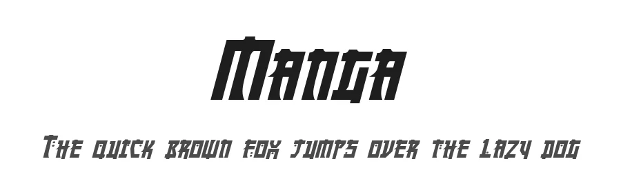Manga by Pixel Sagas β Decorative Font