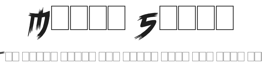 Manga Style by imagex — Decorative Font