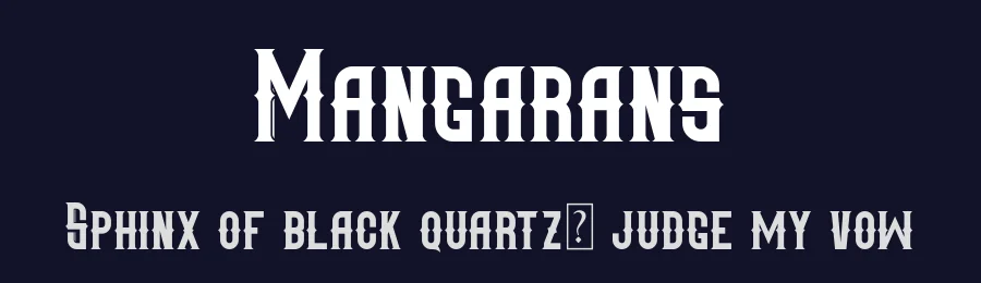 Mangarans by RT Studio — Blackletter Font — thumbnail 2