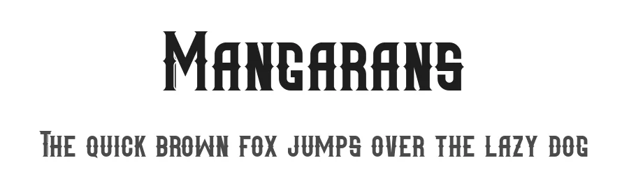 Mangarans by RT Studio — Blackletter Font