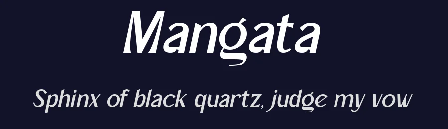 Mangata by Rian Dryana — Sans Serif Font — thumbnail 2