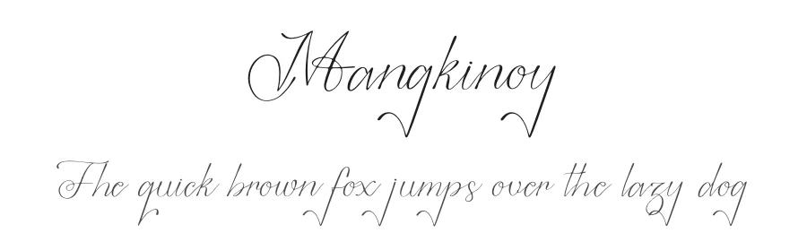 Mangkinoy by Denustudios — Script Handwritten Font